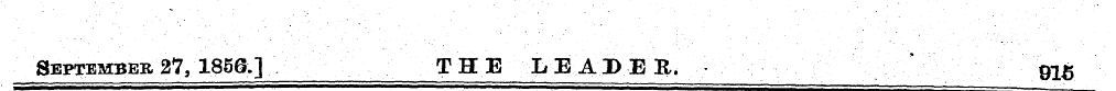 September 27, 1856.] THE LEADER. : ¦ ¦:¦...