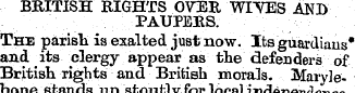 BRITISH RIGHTS OVER WITES AND PAUPERS. T...