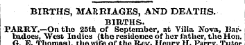 BIRTHS, MARRIAGES, AND DEATHS. BIRTHS. P...
