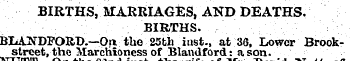 BIRTHS, MARRIAGES, AND DEATHS. BIRTHS. B...