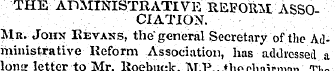 THE ADMINISTRATIVE REFORM. ASSOCIATION. ...