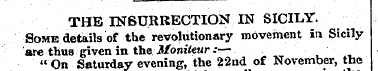 THE INSURRECTION IN SICILY. Some details...