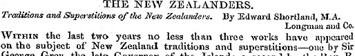 THE NEW ZEAL ANDERS. Traditions and Supe...