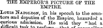 THE EMPEROR'S PICTURE OF THE EMPIRE. X/o...