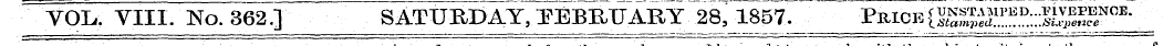 D J B{ of VOL. VIII. No. 362.] SATURAY, ...