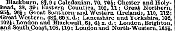 Blackburn, 8$, 9; Caledonian, 70, 70J; C...