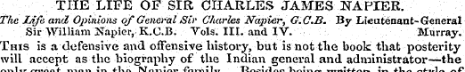 THE LIFE OF SIR CHARLES JAMES NAPIER. Th...