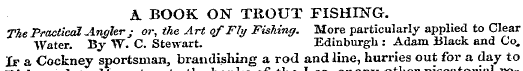 A BOOK ON THOUT FISHING. The Practical A...