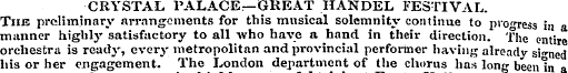 CRYSTAL PALACE—GREAT HANDEL FESTIVAL. Th...