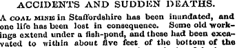 ACCIDENTS AND SUDDEN DEATHS. A coal mine...