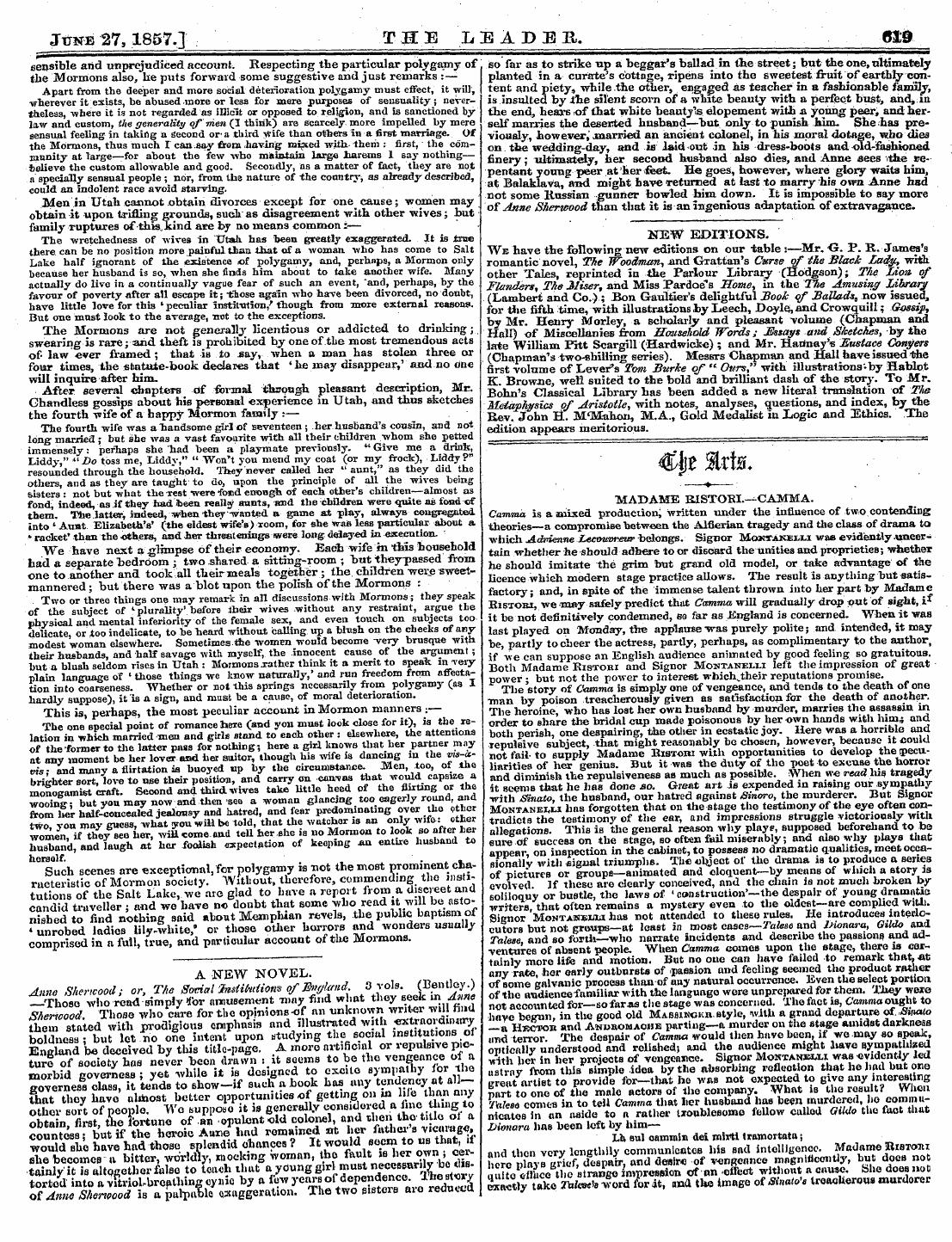 Leader (1850-1860): jS F Y, 2nd edition - /Fi R J+A (2j -Rfcf ^^Juijlr /-Vvhau