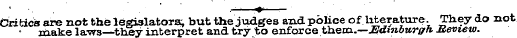 •. , . ' • -—•+——Critics are not the leg...