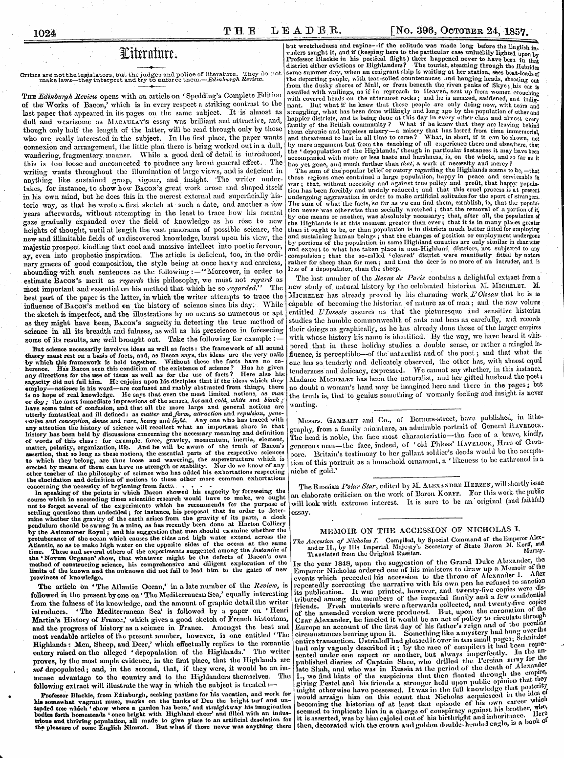 Leader (1850-1860): jS F Y, 2nd edition - . ' .- .Xittrnttttti