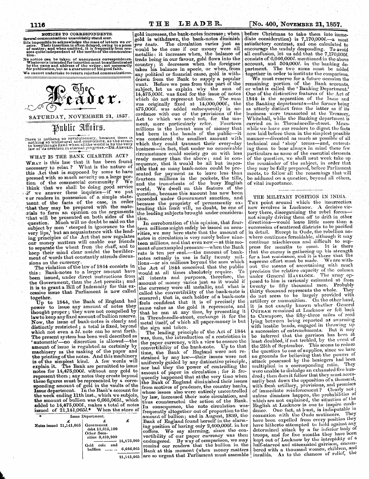 Leader (1850-1860): jS F Y, 2nd edition - &Lt;5ip ^J *C
