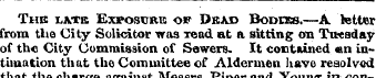 The iatr Exposcrk of Dead Boons.—A. tett...