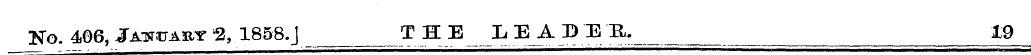 No. 406, January % 1858. j T H E L E A D...
