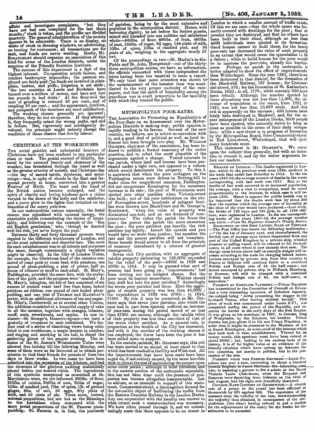 Leader (1850-1860): jS F Y, 2nd edition - H B I E A P Er [ In Which Smaller Amount...