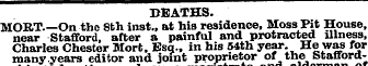 3>BATHS. MORT.—On the 8th inst., at his ...