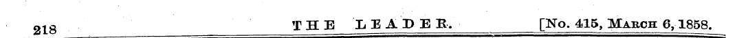 218 THE L1ADE K. [No. 415, March 6,1858.