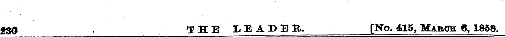 2$0 , THE LEADER. [No. 415, March 6,1&58...