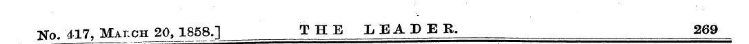 No. 417, Malch 20, 1858.1 THE LEADER. 26...