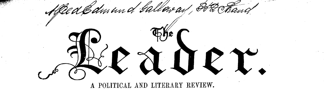 J^A ea'kt. POLITICAL AND LITERARY REVIEW...