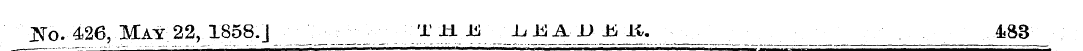 JNTo. 426, May 22, 1858.] __ '. __ ¦: _ ...