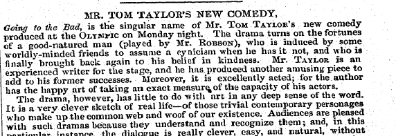 § 1IB. TOM TAYLOE'S NEW COMEDY, Going to...