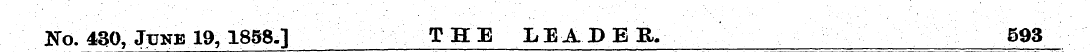 JSTo. 430, June 19, 1858-] THE LEADER/ 5...