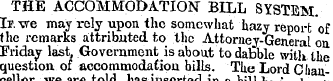 THE ACCOMMODATION" BILL SYSTEM. Iv.vre m...
