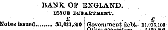 BANK OF ENGLAND. ISSUE DEI>A.UTMENT. £ £...