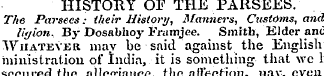HISTORY OF THE PARSEES. The Parsecs: the...