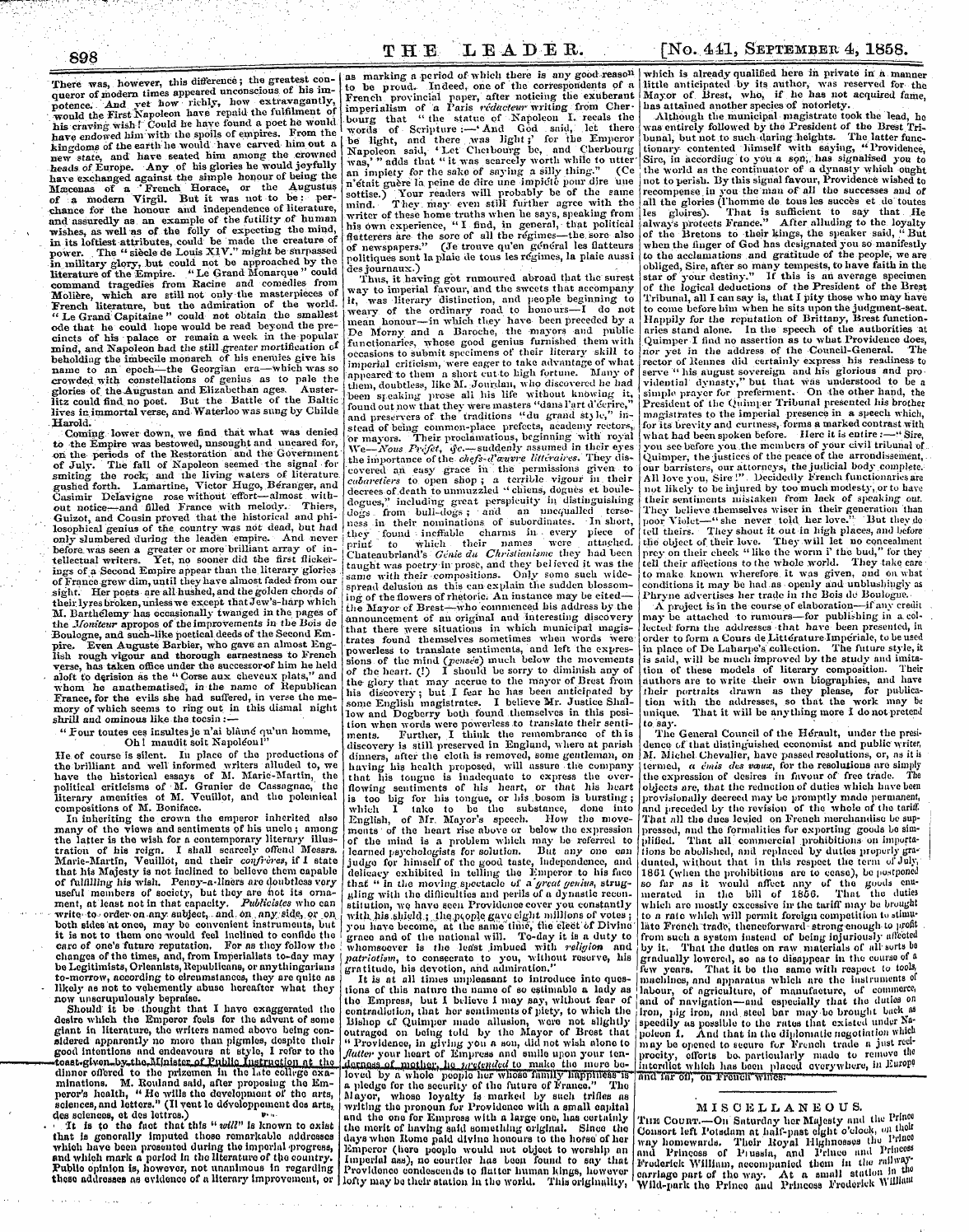 Leader (1850-1860): jS F Y, 2nd edition - Here In S9b The L E A Pe B. [Ko. ,4-11, ...