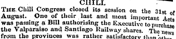 CHILI. The Chili Congress closed its ses...