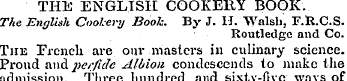 THE ENGLISH COOKERY BOOK. The Eiiglish C...