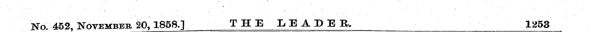 TSTo, 452. November 20,1858.] THE : LEAD...