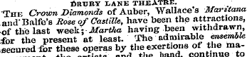DRTJBY LANE THEATRE. The Crown Diamonds ...