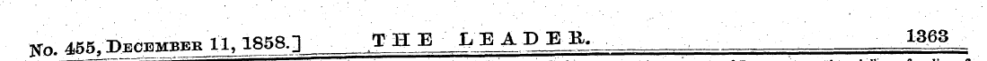 No. *** Timber 11, 1858. 3 THE LEADER. 1...