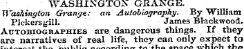 WASHINGTON GRANGE. Washington Grange: an...