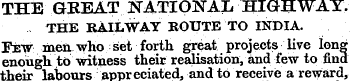THE GREAT NATIONAL HIGHWAY. THE RAILWAY ...