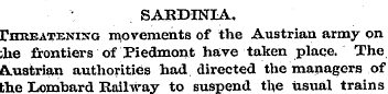 SARDINIA, rmtEATENiXG movements of the A...