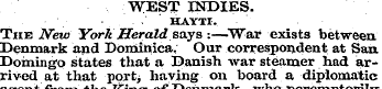 WEST INDIES. - . . .. ¦ ' HAYTI. The New...