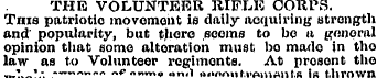THE VOLUNTEER RIFLE CORPS. This patrioti...