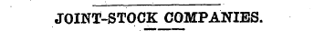 JOINT-STOCK COMPANIES.