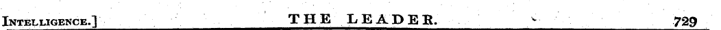 Intelligence.] THE LEADER. > 729