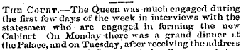 The CornT.—The Queen was much engaged du...