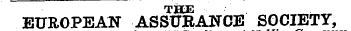 THE EUROPEAN ASSUEANCE SOCIETY,