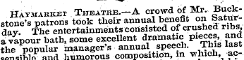 Haymakket Tiieathe.-A crowd of Mr. Bucks...