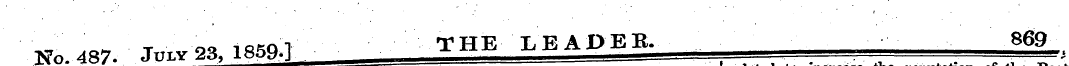 No. 487. tor 23, -^ THE LEADER. 869 to i...