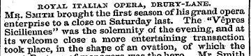 ROYAL ITALIAN OPERA, DKURX-LANE. Mr. Smi...